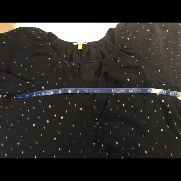 Anthropologie leifsdottir Adena blouse Navy - Picture 7 of 8